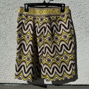 Tory‎ Burch Multicolored Mirrored Skirt size 4